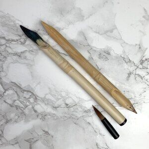 Bamboo Reed Dip Pens + Brush
